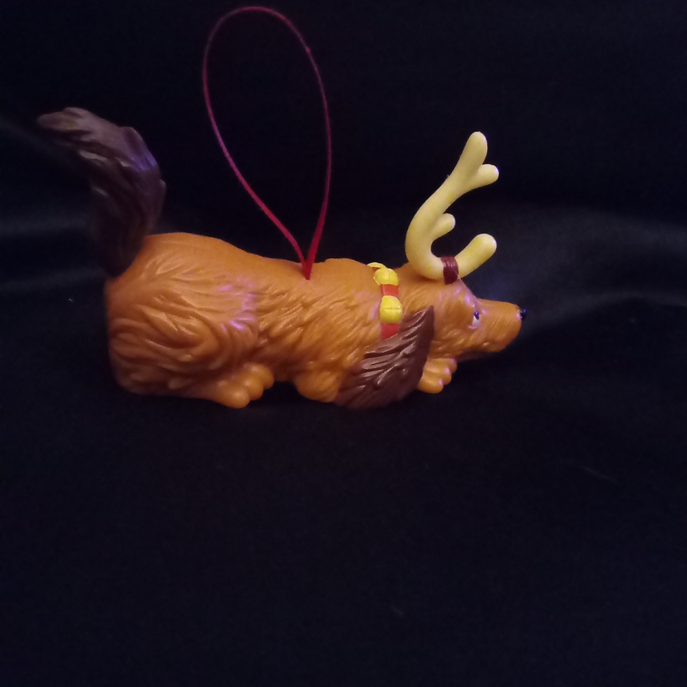 Brown and Yellow Reindeer Dog Ornament